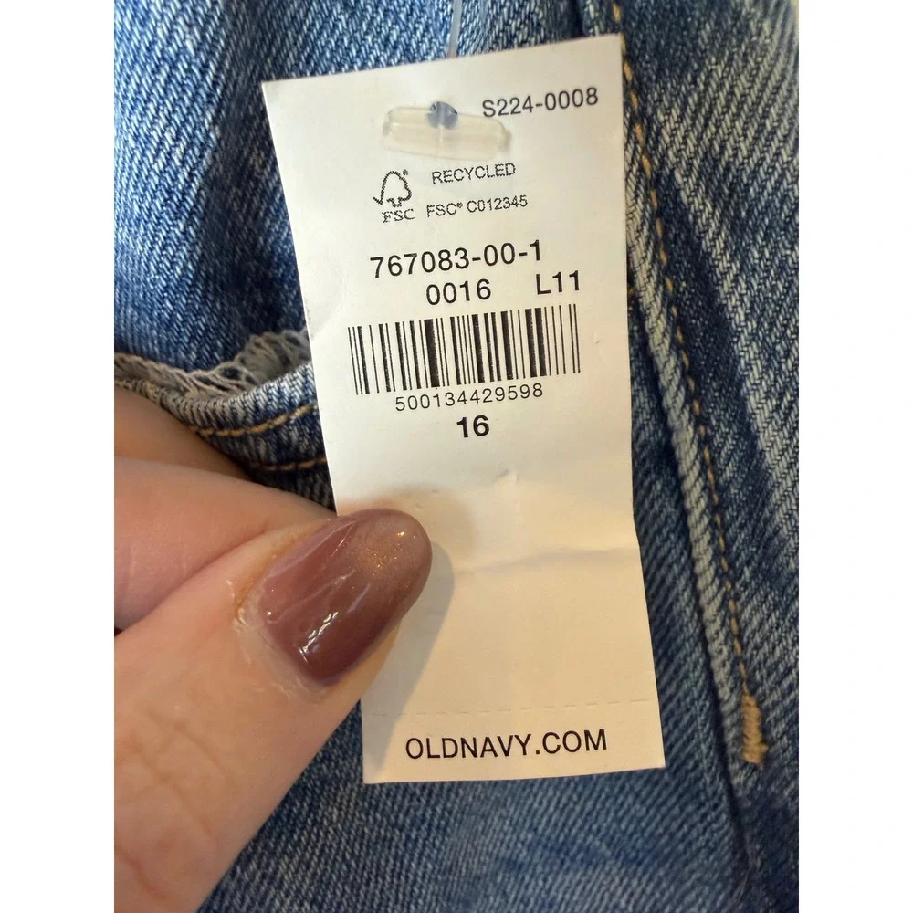 Old Navy Light Blue Wide Leg Jeans - Picture 8 of 11